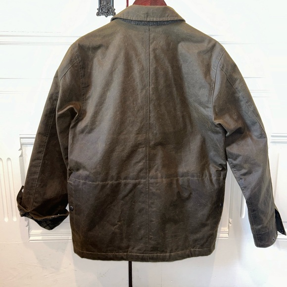 Flint and Tinder Flannel-Lined Waxed Hudson Jacket in Forest - Medium - Picture 7 of 8